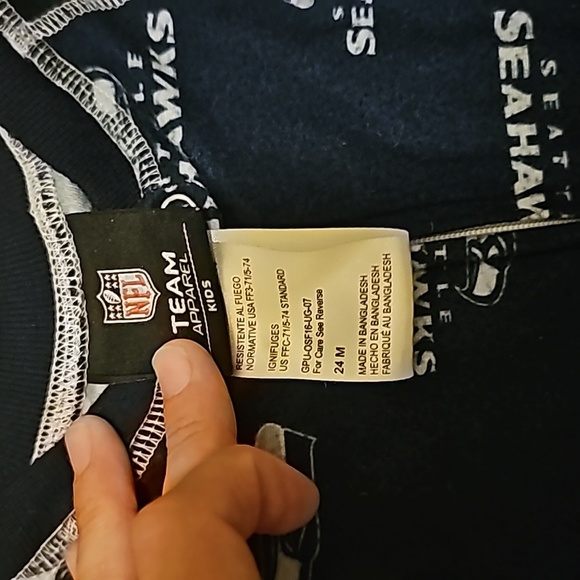 NFL Seattle Seahawks Onsie sleeper footies‎ - Picture 4 of 4